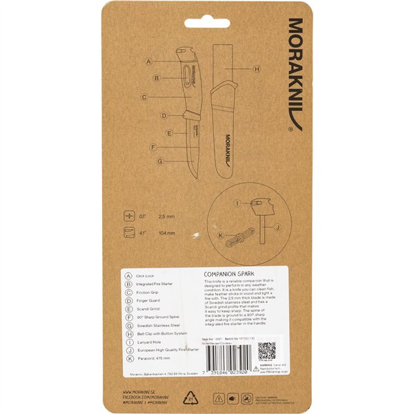 Morakniv Companion Spark nero