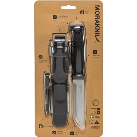 Morakniv Garberg Black coltello con Survival-Kit