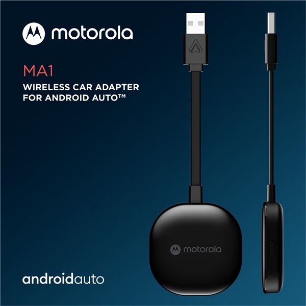 Motorola MA1 Wireless Android Auto Car Adapter USB-A