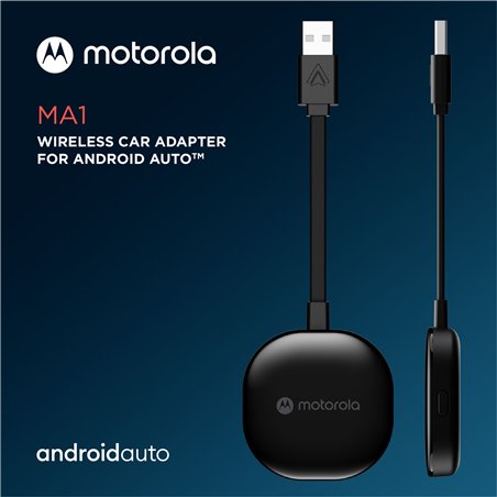 Motorola MA1 Wireless Android Auto Car Adapter USB-A