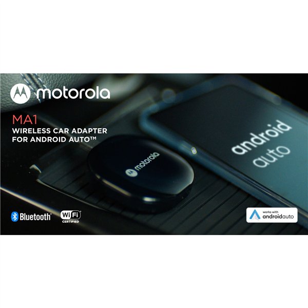 Motorola MA1 Wireless Android Auto Car Adapter USB-A