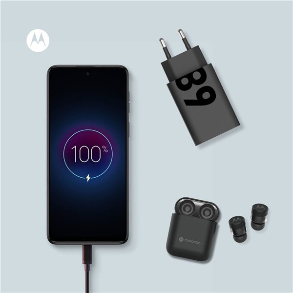 Motorola TurboPower 68W caricab. USB-PD 3.0 GaN incl. USB-C cavo