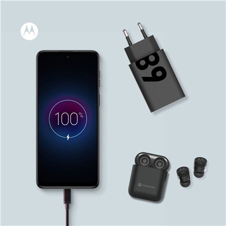 Motorola TurboPower 68W caricab. USB-PD 3.0 GaN incl. USB-C cavo