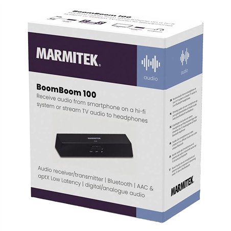 Marmitek trasmettitore e ricev. audio Bluetooth BoomBoom 100