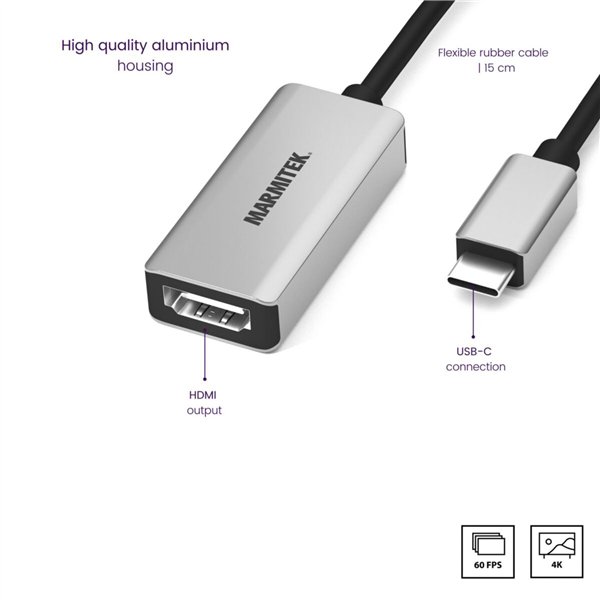 Marmitek Connect USB-C to HDMI adatt.