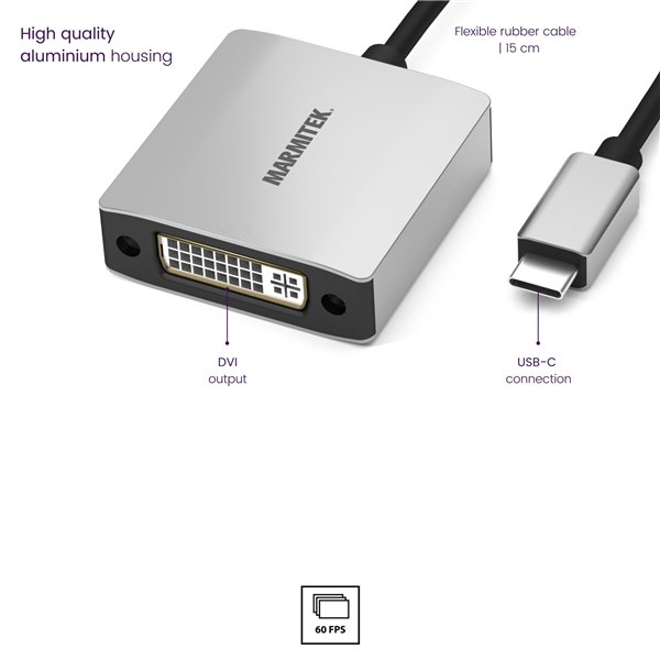 Marmitek Connect USB-C to DVI adatt.