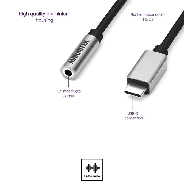 Marmitek Connect USB-C to Audio adatt. 35mm