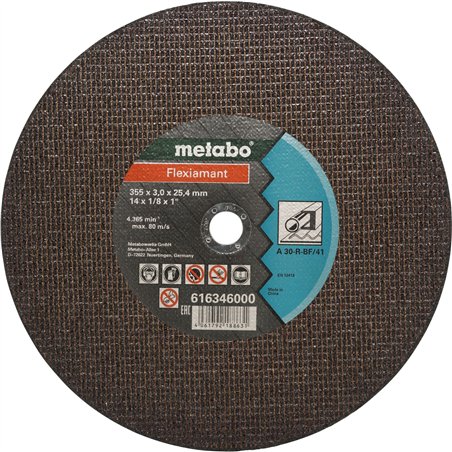 Metabo Flexiamant 355x 3,0 x 25, 4 mm acciaio