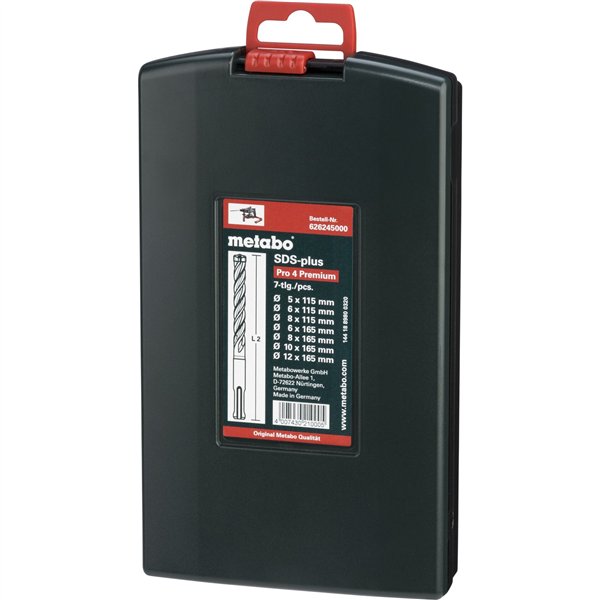 Metabo SDS-plus P4P (4C) serie di punte 7 pz.