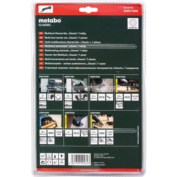 Metabo Multitool Starter-Set Classic , 7 pz.
