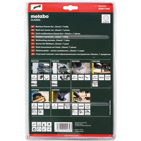 Metabo Multitool Starter-Set Classic , 7 pz.