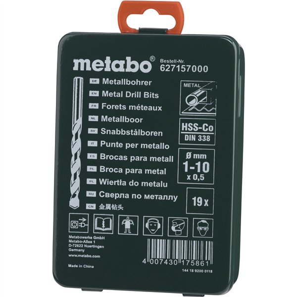 Metabo HSS-CO serie punte SP 19 pezzi