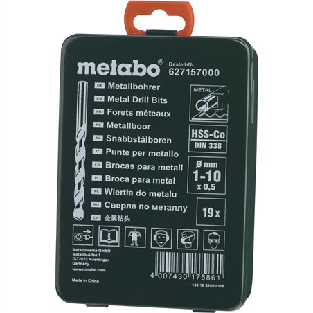 Metabo HSS-CO serie punte SP 19 pezzi