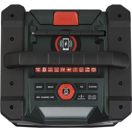 Metabo RC 12-18 32W BT DAB+ radio da cantiere a batt.