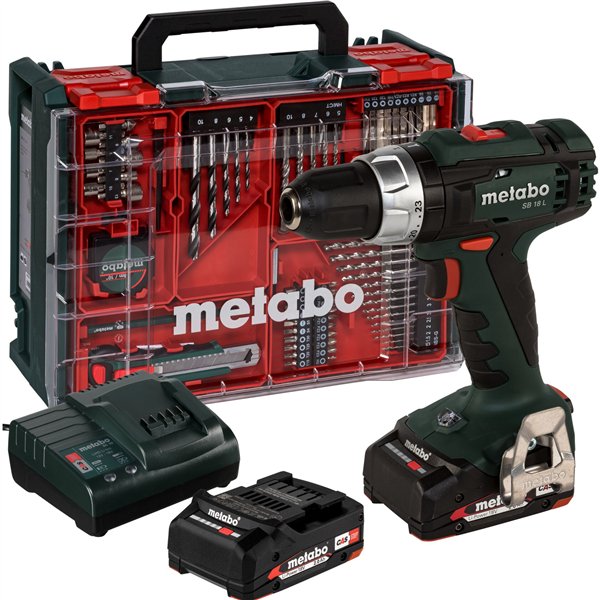 Metabo SB 18 L Set trapano avvitatore percuss. a batteria
