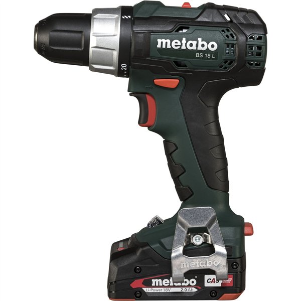 Metabo BS 18 L 2x 2Ah metaBOX trapano avvitatore a batteria