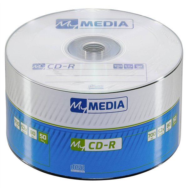 1x50 MyMedia CD-R 80 / 700MB 52x Speed Wrap