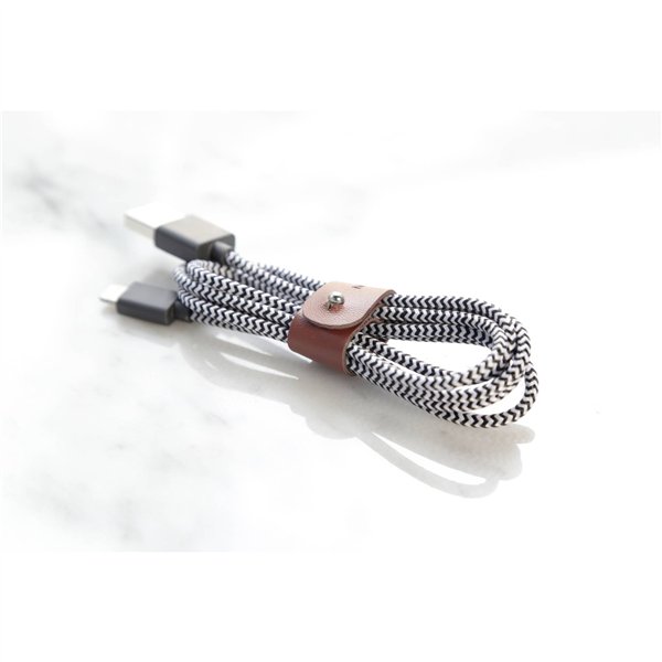 Native Union Belt cavo USB-A a Lightning 1,2m Zebra