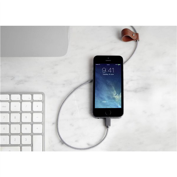 Native Union Belt cavo USB-A a Lightning 1,2m Zebra