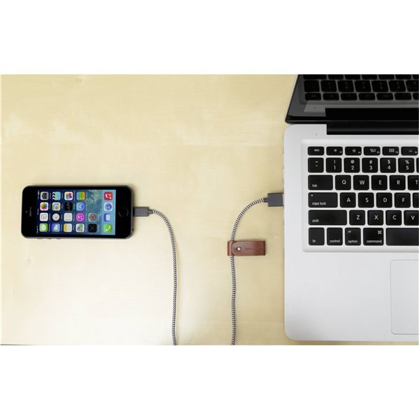 Native Union Belt cavo USB-A a Lightning 1,2m Zebra