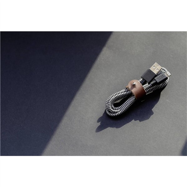 Native Union Belt cavo USB-A a Lightning 1,2m Zebra