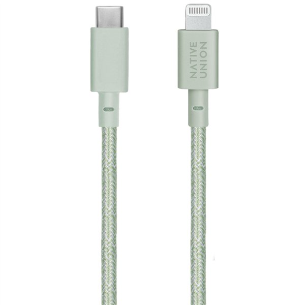 Native Union Belt cavo USB-C a Lightning 1,2m salvia