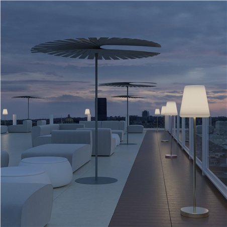 New Garden Lola Slim 120 LED lampada da terra ottone