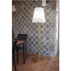 New Garden Lola Slim 180 LED lampada da terra Brass 2
