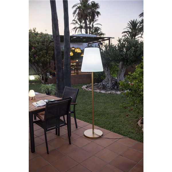 New Garden Lola Slim 180 LED lampada da terra Brass