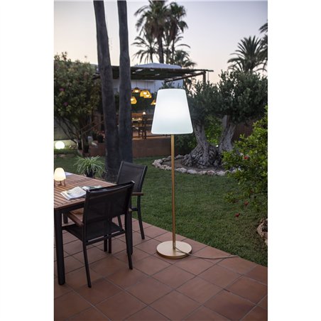 New Garden Lola Slim 180 LED lampada da terra Brass