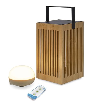 New Garden Okinawa Solar lampada esterni ricaric. marrone