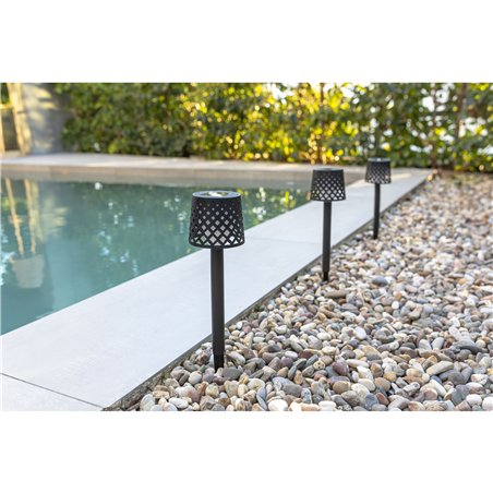 New Garden Gretita Solar lampada c.picch. conf. 4pz. nero