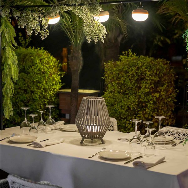 New Garden  Conta 30 batteria ricaricabile grigio taupe