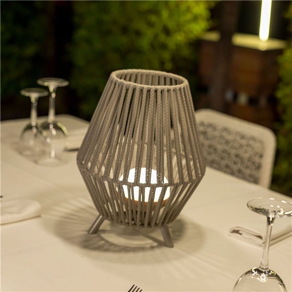 New Garden  Conta 30 batteria ricaricabile grigio taupe