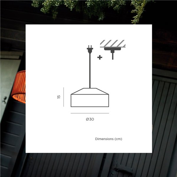 New Garden CALABARDINA HANG cavo terracotta