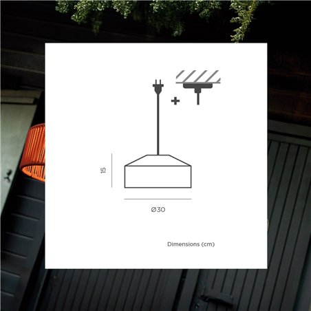 New Garden CALABARDINA HANG cavo terracotta