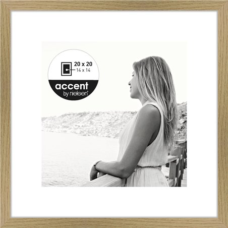 Nielsen Aura quercia 20x20 legno incl. Passepartout 1115002