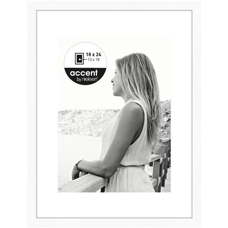 Nielsen Aura bianco 18x24 legno incl. Passepartout 1134001