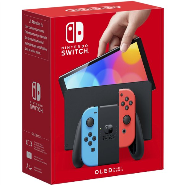 Nintendo Switch (OLED-Modello) Neon-rosso/Neon-blu