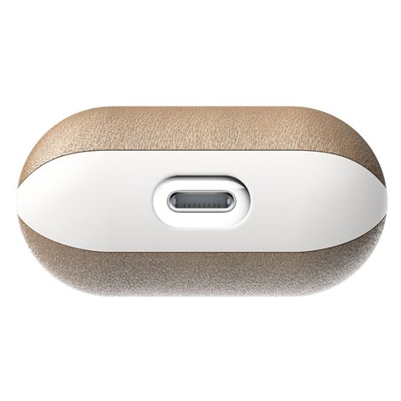 Nomad Airpod custodia Natural pelle