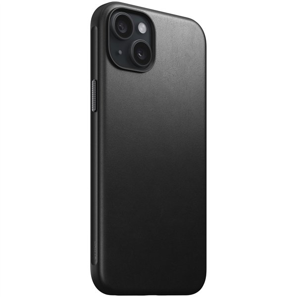 Nomad Modern custodia pelle iPhone 15 Plus nero
