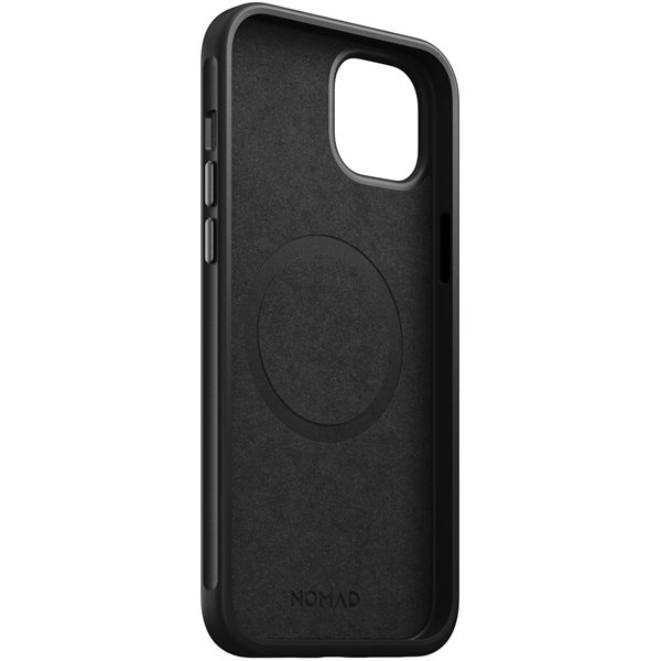 Nomad Modern custodia pelle iPhone 15 Plus nero