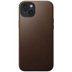 Nomad Modern custodia pelle iPhone 15 Plus Brown