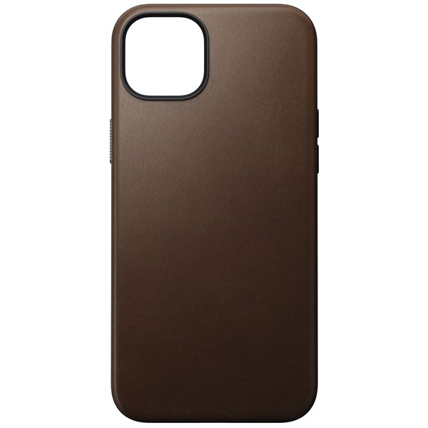 Nomad Modern custodia pelle iPhone 15 Plus Brown