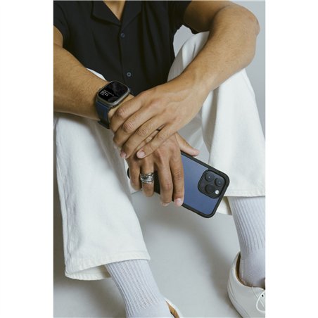 Nomad custodia ruvida iPhone 15 Pro Atlantic Blue