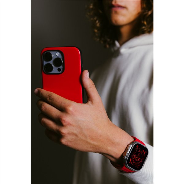 Nomad Sport Case iPhone 15 Pro Night Watch Red