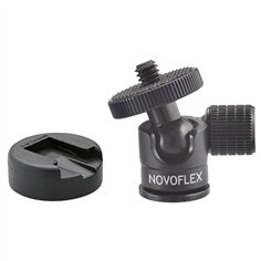 Novoflex attacco sferico picc. con slitta flash 2