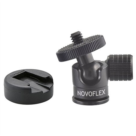 Novoflex attacco sferico picc. con slitta flash
