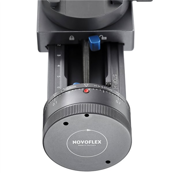 Novoflex Castel M slitta messa a fuoco con rot.