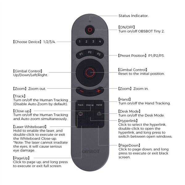 OBSBOT Tiny 2 Smart Remote 2